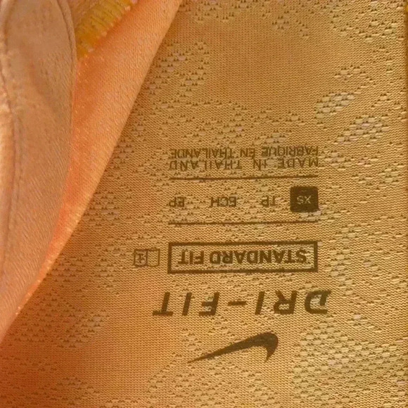 Nike dri fit mock neck polo orange xs - Picture 3 of 6